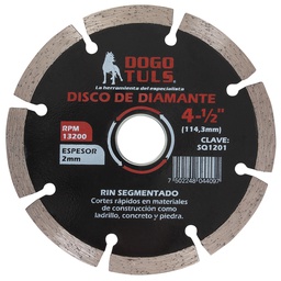 [SQ1201] DISCO DE DIAMANTE RIN SEGMENTADO 4-1/2&quot;