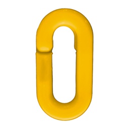 [CT3009] ESLABON DE CADENA PLASTICA AMARILLA 6MM
