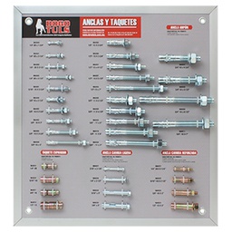 [EX1010] EXHIBIDOR  ANCLAS Y TAQUETES 36 PZAS