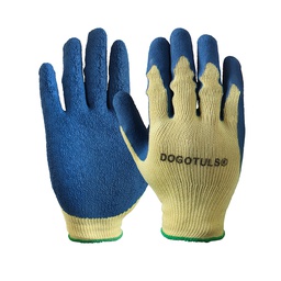 [JS3002] GUANTE CON PALMA CUBIERTO LATEX AZUL