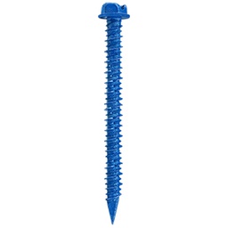 [AF4054] PIJA CONCRETO AZUL HEXAGONAL  1/4" X 2 3/4"