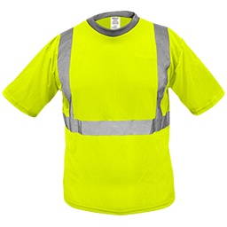 [QB1004] PLAYERA AMARILLA REFLEJANTE CORTA XG