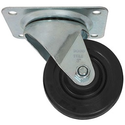 [ZF5007] RODAJA HULE NEGRO GIRATORIA 3" BUJE