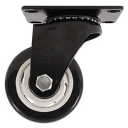 [ZF5183] RODAJA PVC NEGRO GIRATORIA 3"