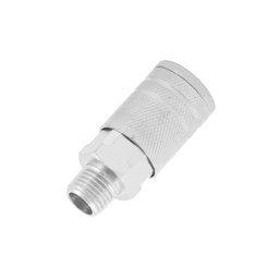 [WF0147] COPLE RAPIDO DE ACERO CROMADO1/4&quot; MACHO