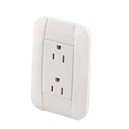 [FU0900] PLACA COLOR BEIGE C/2 CONTACTOS ATERRIZADOS