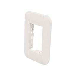 [FU0892] PLACA PLASTICA 3 VENTANAS COLOR BEIGE