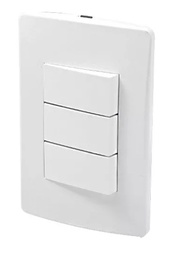 [FU1463] PLACA 2 APAGADORES SENCILLOS APAGADOR 3 VIAS HABITAT