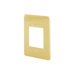 [FU0765] PLACA DE ALUMINIO P/ CONTACTOITALIANO DE 3 VENTANA