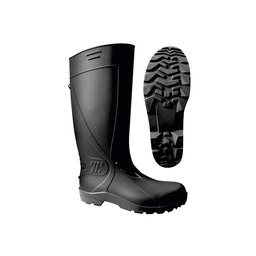 [TC5162] BOTA JARDINERA NEGRA #24 DE HULE