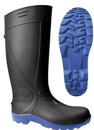 [TC5165] BOTA JARDINERA NEGRA #27 DE HULE