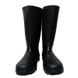 [TC5166] BOTA JARDINERA NEGRA #28 DE HULE