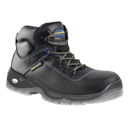 [TC5851] BOTA PREMIUM CON CASQUILLO # 6 COLOR NEGRO   