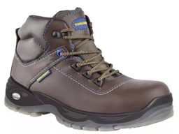 [TC5864] BOTA PREMIUM CON CASQUILLO # 7  COLOR CAFE