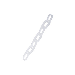 [WF9354] CADENA PLASTICA BLANCA 1/4&quot;25M