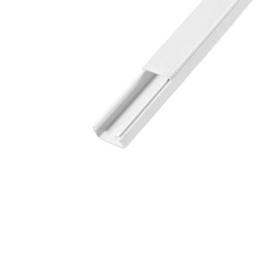 [FU0887] CANALETA PLASTICA C/ADHESIVO 12X12MM 1 VIA 2M LARGO