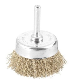 [TC5111] CARDA COPA VASTAGO 2 3/4" GRUESO CALIBRE 0.30 ACERO LATONADO