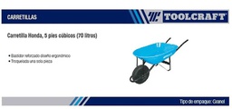 [TC5238] CARRETILLA HONDA 5PIES CUBICOSLLANTA IMPONCHABLE