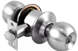 [PF0041] CERRADURA DE POMO BARI BAÑO CROMO MATE