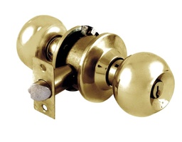 [PF0039] CERRADURA DE POMO BARI BAÑO LATON