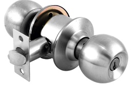 [PF0038  ] CERRADURA DE POMO BARI ENTRADA/RECAMARA CROMO MATE