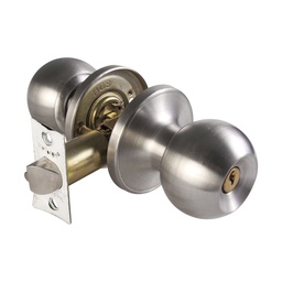 [PF0088] CERRADURA DE POMO CAMPANA ENTRADA/RECAMARA CROMO MATE