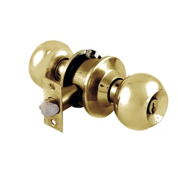 [PF0080] CERRADURA DE POMO ESFERA ENTRADA/RECAMARA LATON