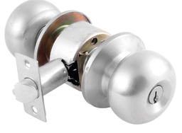 [PF0059] CERRADURA DE POMO PISA BAÑO CROMO MATE