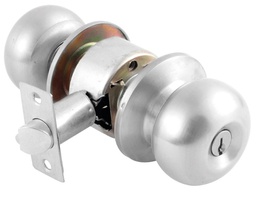 [PF0056] CERRADURA DE POMO PISA ENTRADA/RECAMARA CROMO MATE