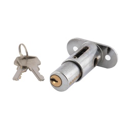 [PF0231] CERRADURA PARA PUERTA CORREDIZA TIPO BOTON CROMO