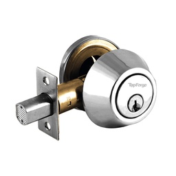 [PF0079] CERROJO DOBLE CILINDRO CROMO MATE