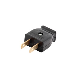 [FU0109] CLAVIJA DE PLASTICO PATA PLANA NEGRA