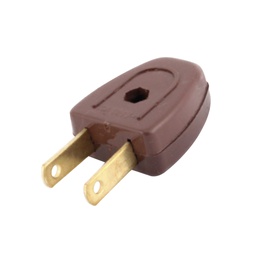 [FU0385] CLAVIJA DE PLASTICO SENCILLA CAFE