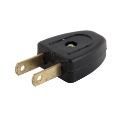 [FU0384] CLAVIJA DE PLASTICO SENCILLA NEGRA