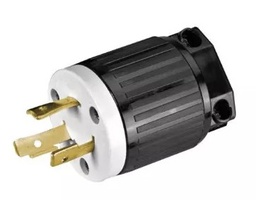 [FU1586] CLAVIJA SEGURIDAD MEDIA VUELTA 3P 15A 250V NYLON