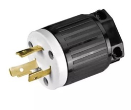 [FU1587] CLAVIJA SEGURIDAD MEDIA VUELTA 3P 15A 277V NYLON