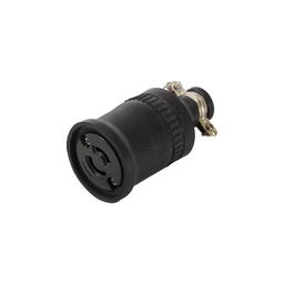 [FU1589  ] CONTACTO EXTENSION SEGURIDAD MEDIA VUELTA 2P 20A 250V NYLON