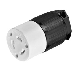 [FU1592] CONTACTO EXTENSION SEGURIDAD MEDIA VUELTA 3P 15A 277V NYLON
