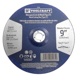 [TC1914] DISCO ABRASIVO CORTE DE METAL 9"