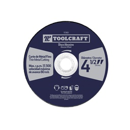 [TC1903] DISCO CORTE DE METAL FINO 4 1/2" 1.6MM