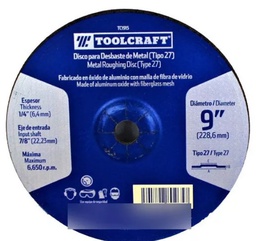 [TC1915] DISCO DESBASTE DE METAL 9&quot;