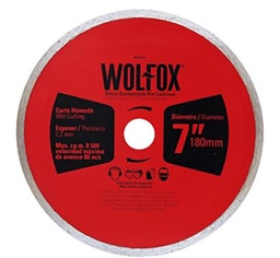 [WF0592] DISCO DIAMANTADO CORTE CONTINUO 7"