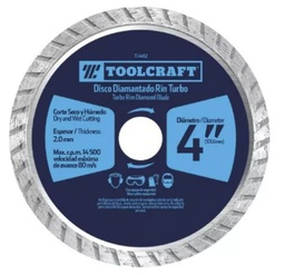[TC4493] DISCO DIAMANTADO DE CORTE TURBO 4 1/2&quot;