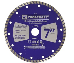 [TC4494] DISCO DIAMANTADO DE CORTE TURBO 7"