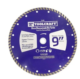[TC4495] DISCO DIAMANTADO DE CORTE TURBO 9"
