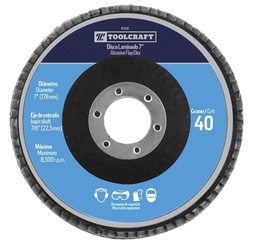 [TC5191] DISCO LAMINADO DE 7&quot; GRANO40