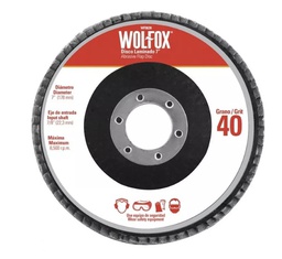 [WF0639] DISCO LAMINADO DE 7&quot; GRANO40