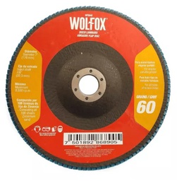 [WF0640] DISCO LAMINADO DE 7&quot; GRANO60