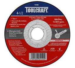 [TC3456] DISCO PARA CORTE EXTRAFINO DEMETAL 4 1/2" 1MM