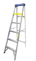 [TC4519] ESCALERA TIJERA DE ALUMINIO TIPO III TAPA ALUMINIO 5 ESCALON